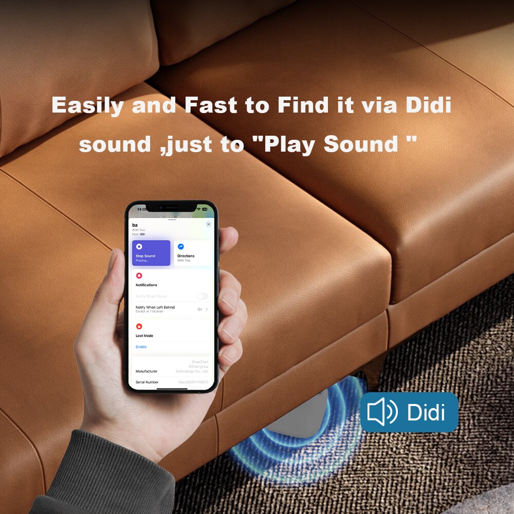 Bluetooth GPS Tracker Compatible with Apple Find My