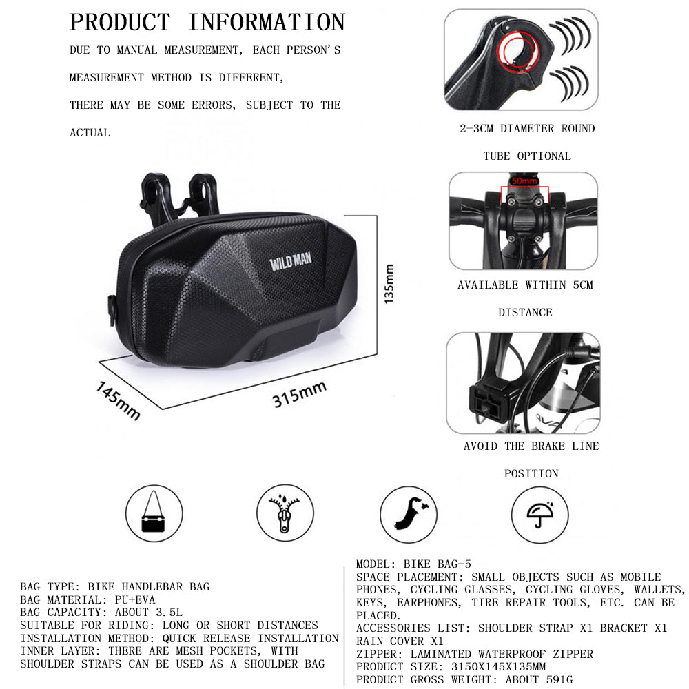 Hard shell Bag, High Durability